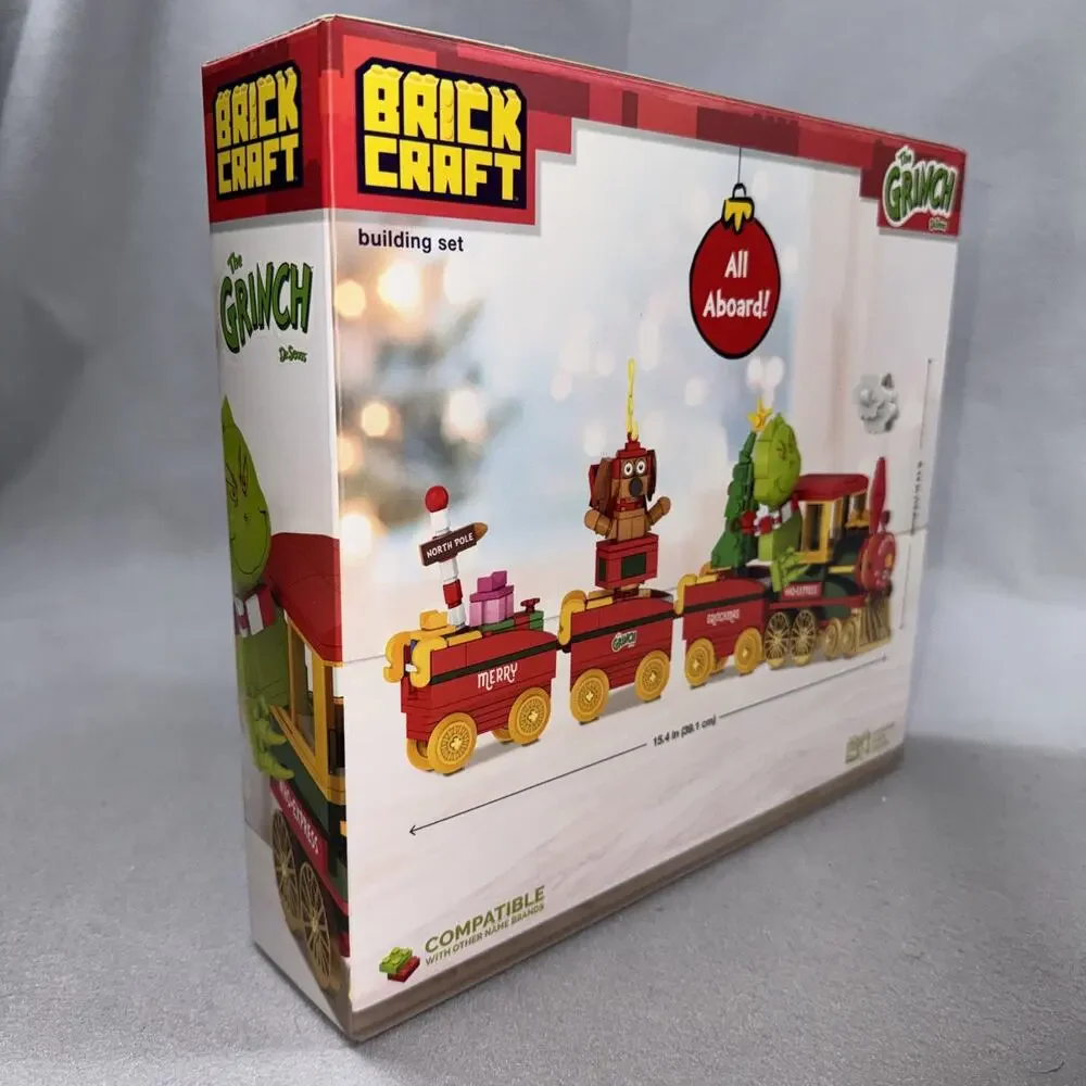 BrickCraft Grinch Who-Express Train 527 Pc Building Set Dr Seuss NEW Sealed